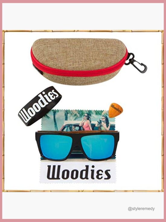 Zebra Wood Wrap Sunglasses Polarized Lenses 100% UV Protection main image 4